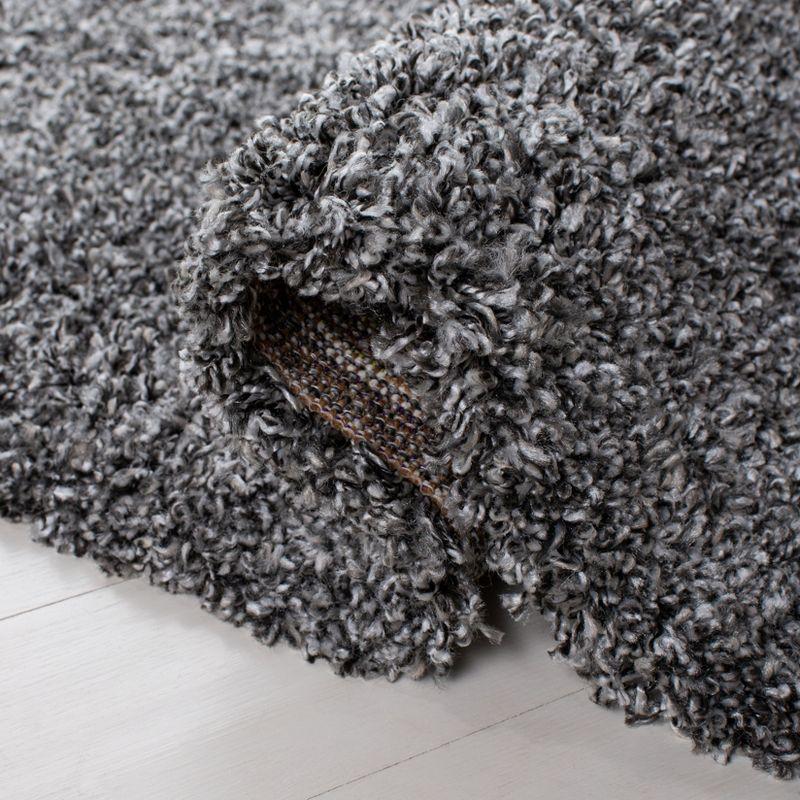 Evolution Shag 500 EVO520 Power Loomed Indoor Area Rug - Dark Grey - 6'7"x6'7" - Safavieh