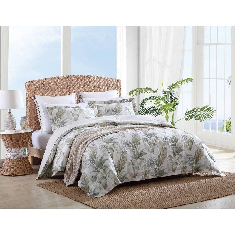 Tommy Bahama Home Tommy Bahama Waimea Bay Green Cotton Reversible Comforter Set