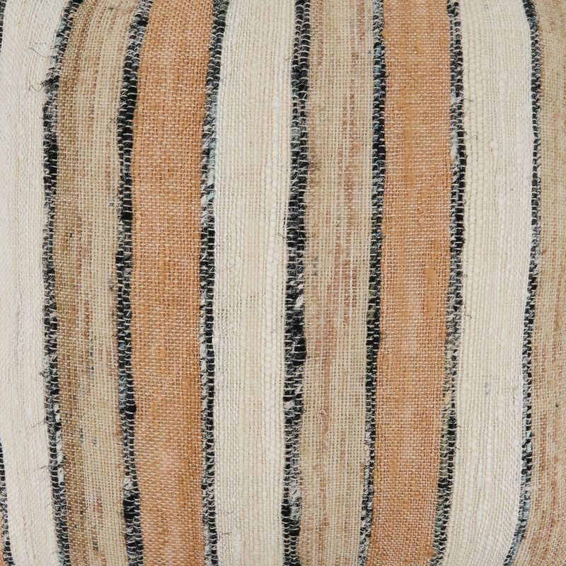 Natural Cotton Striped Throw Pillow Cover 16"x24"