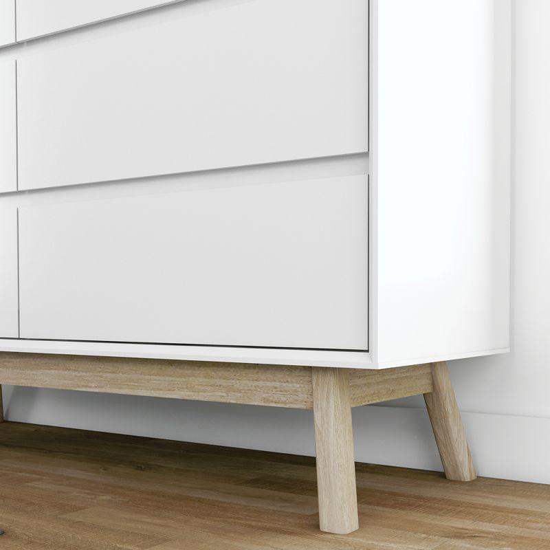 Max & Lily 6 Drawer Dresser, Solid Wood Storage Dressers & Chest of Drawers for Bedroom
