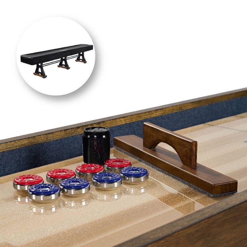Barrington Billiards Company Barrington Billiards 12' Coventry Shuffleboard Table With Scratch-Resistant Playfield and 8 Puck Set