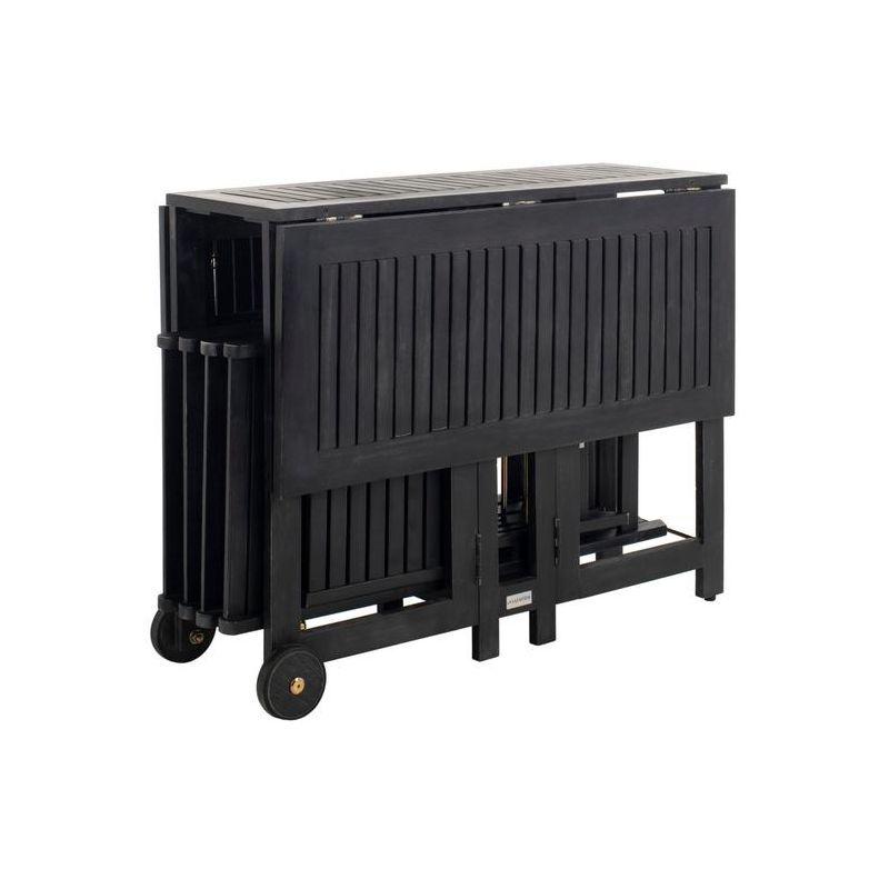 Arvin Table And 4 Chairs - Outdoor - PAT7001 - Black - Safavieh
