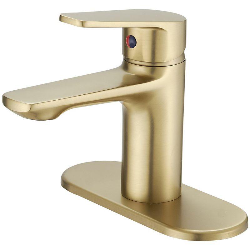 Single-Hole Single-handle Bathroom Faucet with Drain Assembly