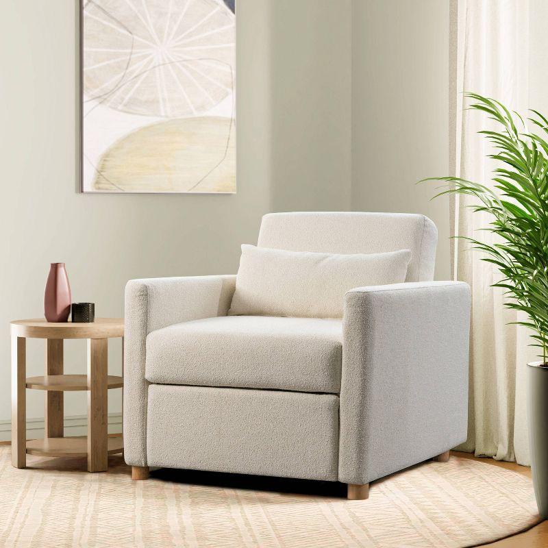 Serta Cooper 36" Convertible Sleeper Accent Chair with Cushion