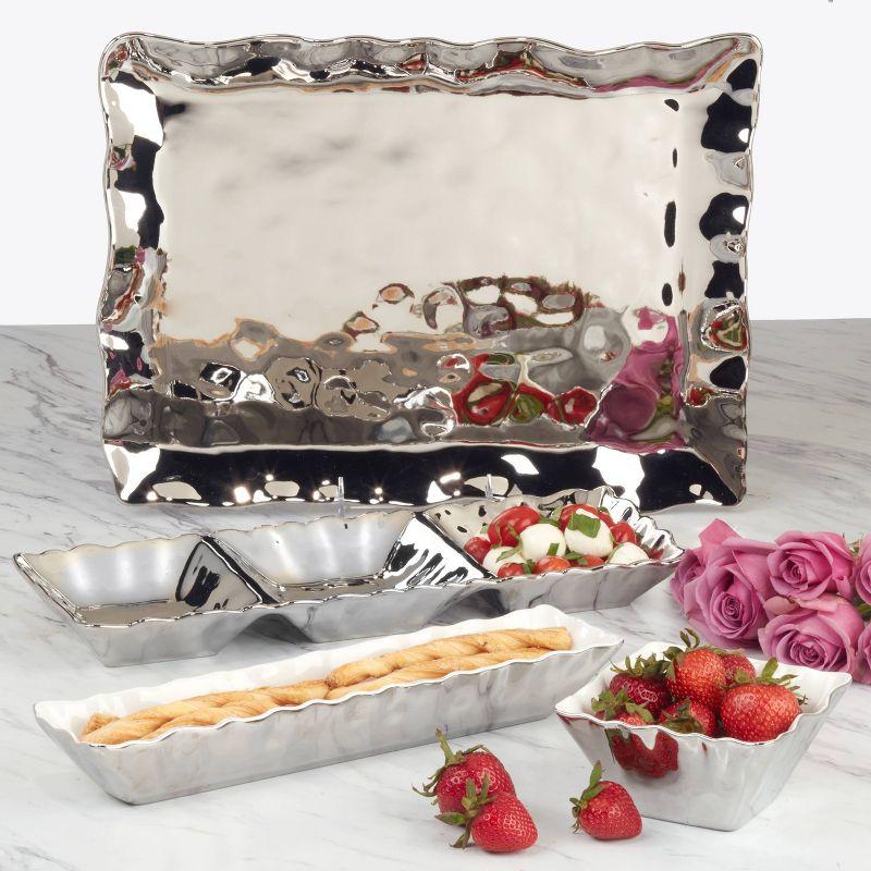 Certified International Silver Coast Cracker Tray