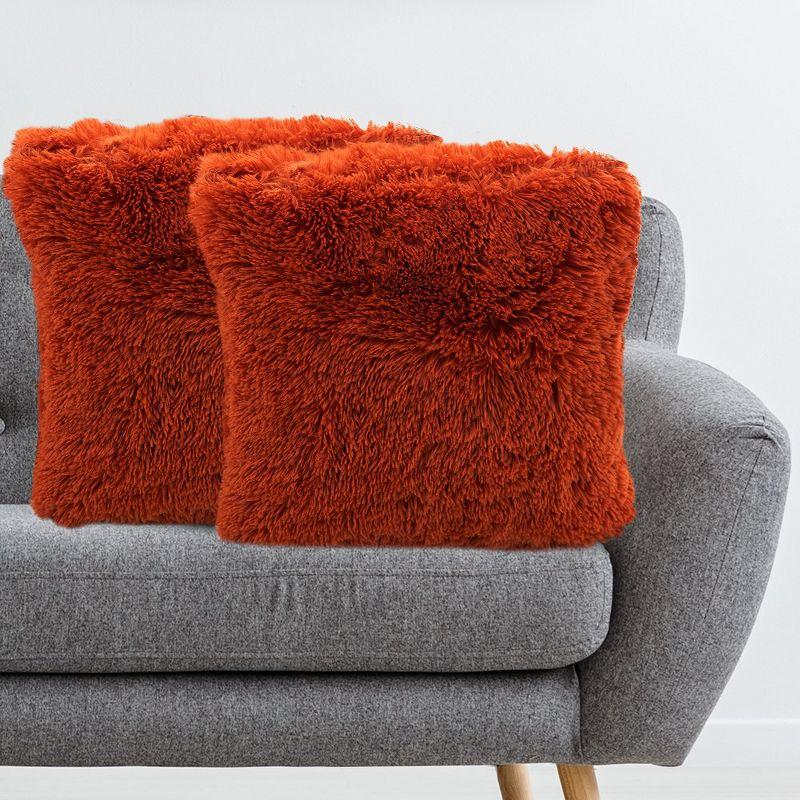 Faux Fur Throw Pillow