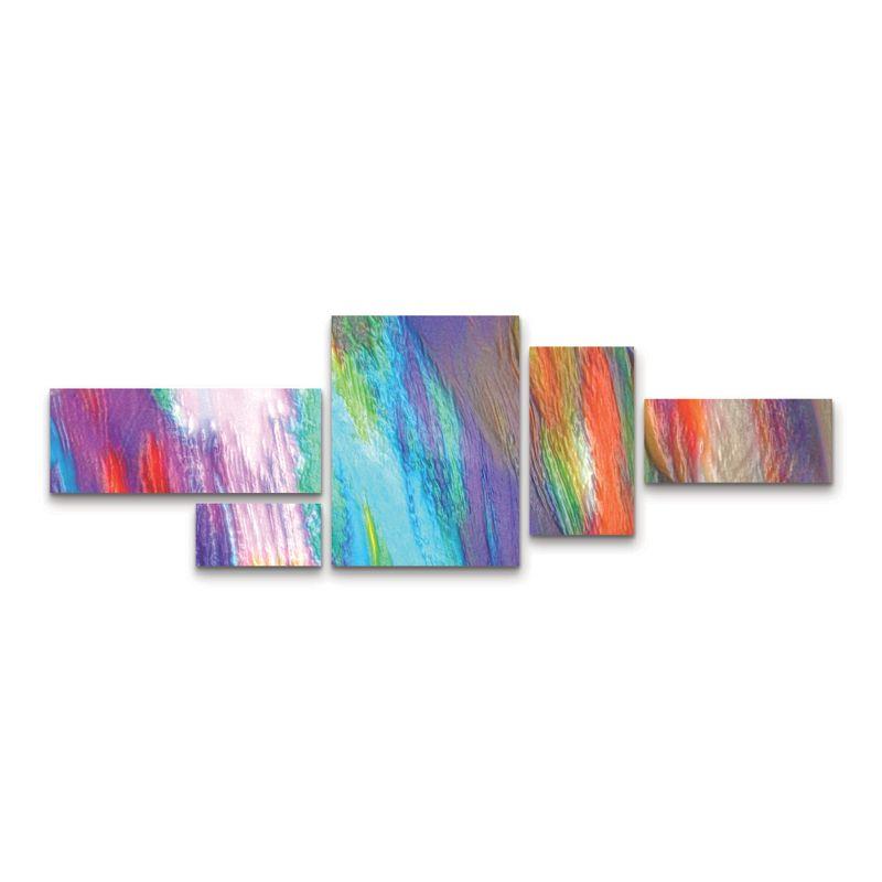 FIVEfishcreative 'Dressing' Multi-Panel Abstract Canvas Wall Art