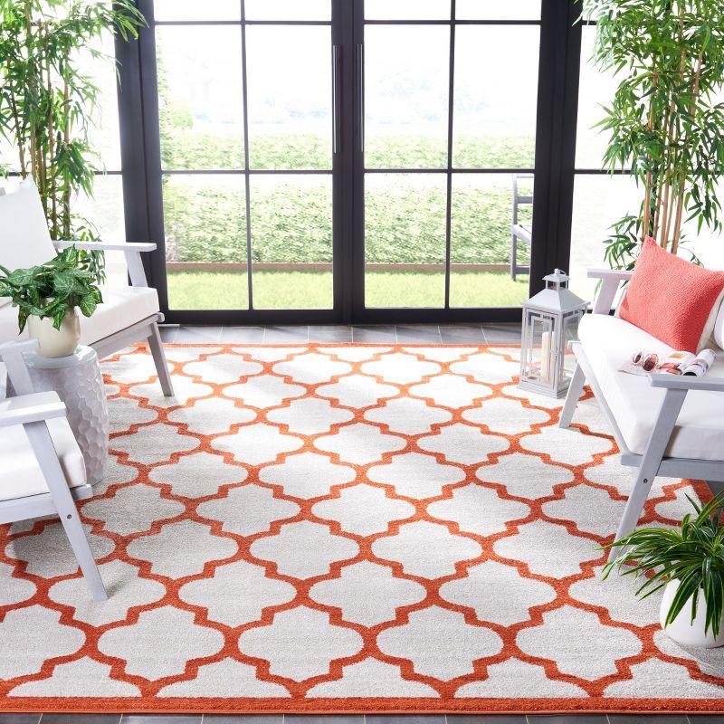 Amherst AMT420 Power Loomed Indoor Area Rug - Beige/Orange - 8'x10' - Safavieh