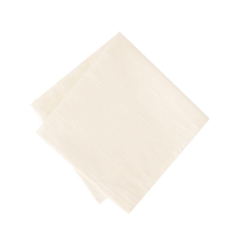 Continental Solid Texture Water and Stain Resistant Napkins, Set of 4 - 17" x 17" - Ivory - Elrene Home Fashions