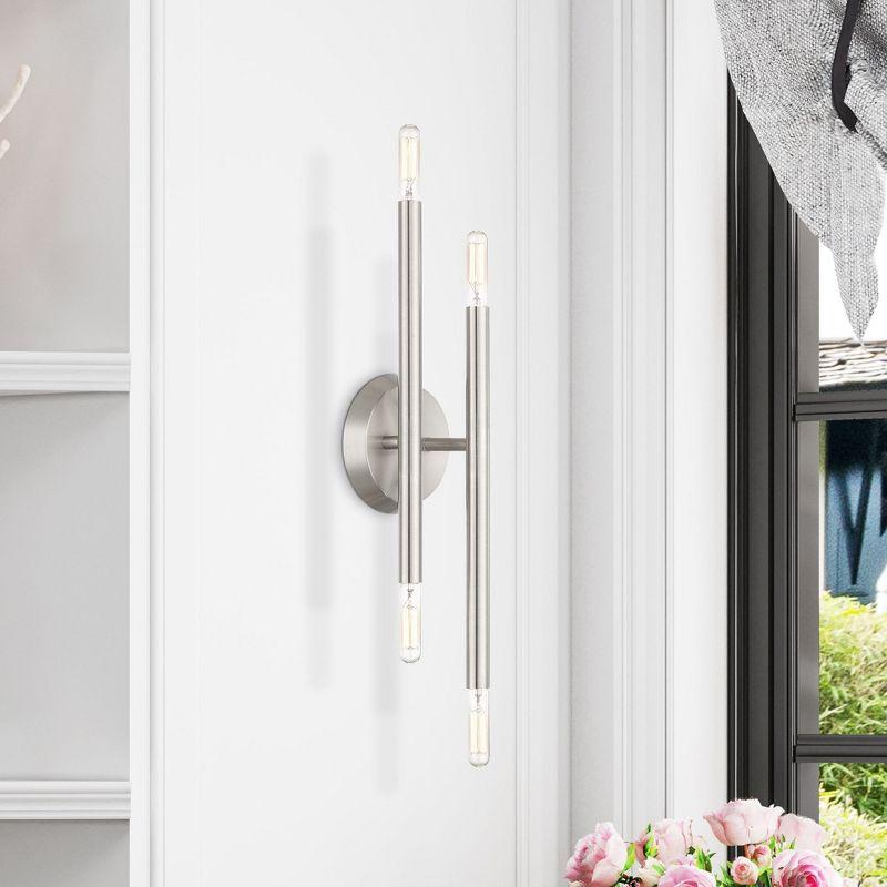 Livex Lighting Soho 4 - Light Wall Light in  Brushed Nickel