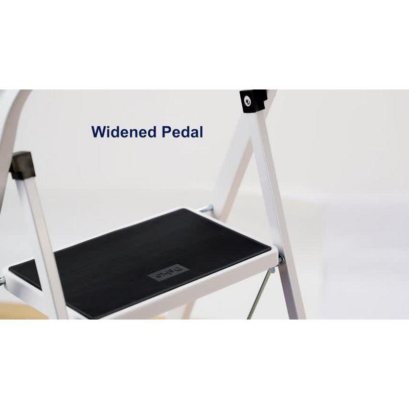 Delxo 3 - Step Steel Lightweight Folding Step Ladder