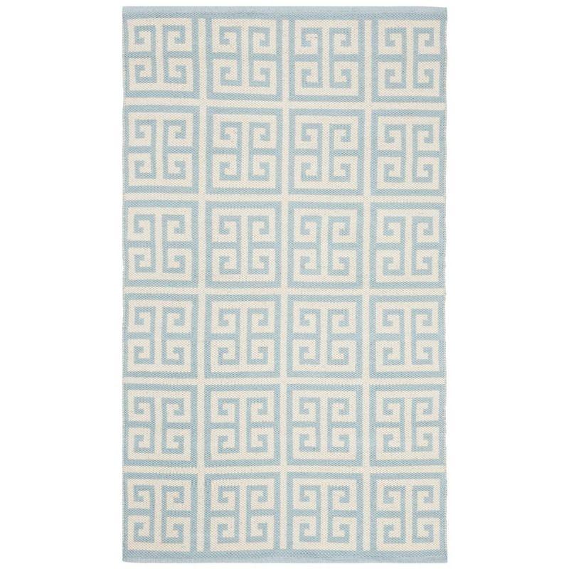 Montauk MTK724 Hand Woven Indoor Accent Rug - Light Blue/Ivory - 3'x5' - Safavieh.