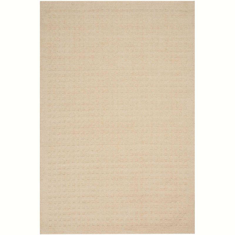 Nourison Perris Textured Indoor Area Rug Ivory 6'6" x 9'6"