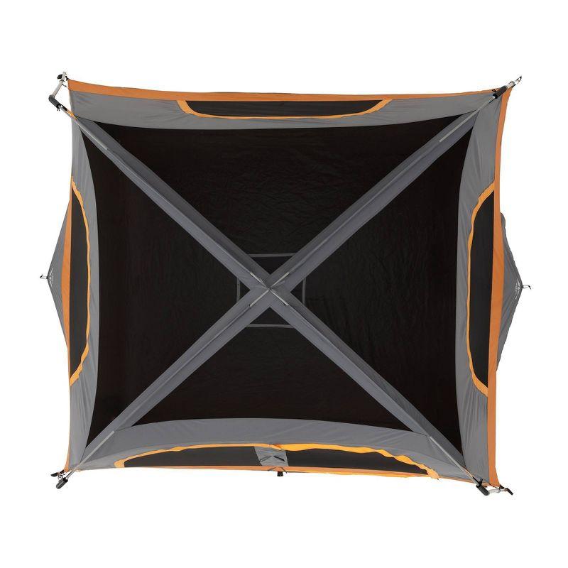 Core Equipment 6 Person Straight Wall Tent - Orange