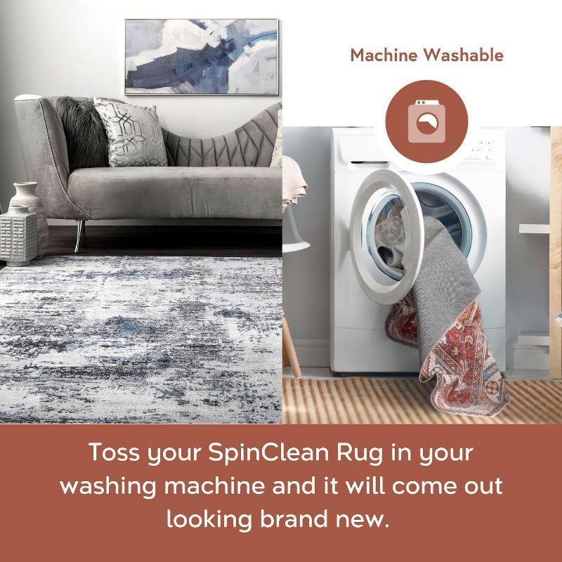 nuLOOM Dali SpinClean Machine Washable Stain-Resistant Area Rug