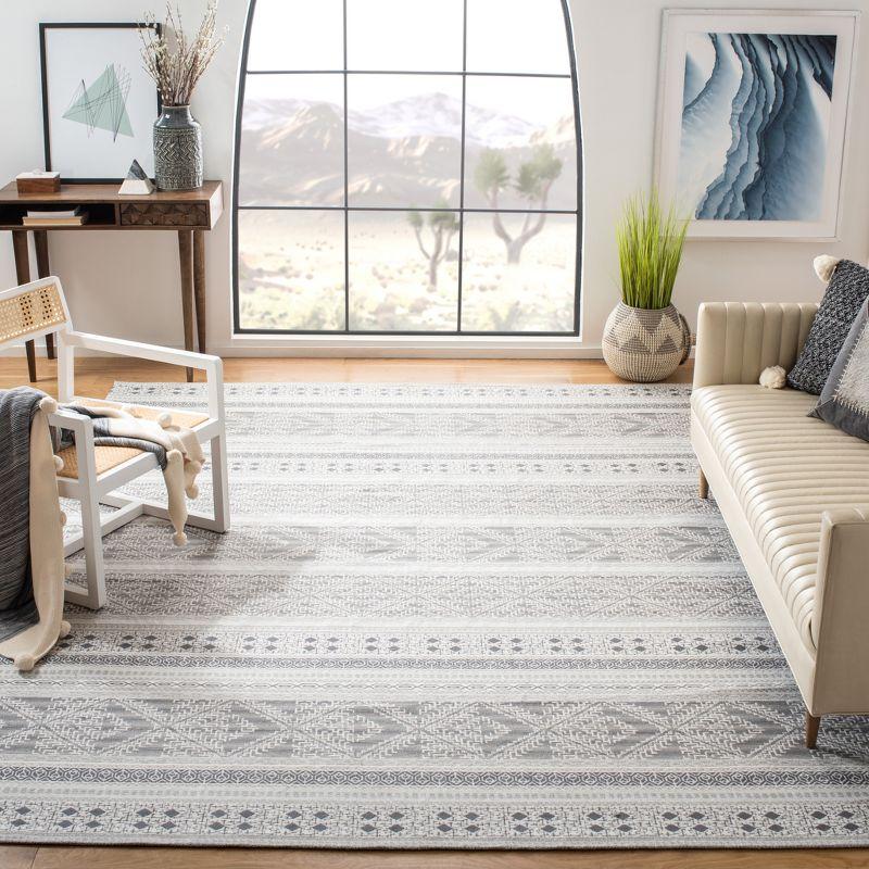 Classic Vintage CLV717 Hand Woven Area Rug - Grey - 6'x9' - Safavieh.