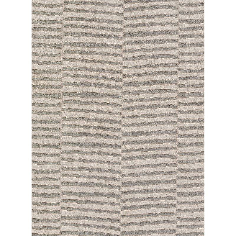 Momeni 2'3"x7'6" Xander Maxwell Machine Loomed Runner Rug Gray: Geometric Pattern, Indoor, Low Pile, Polyester & Polypropylene