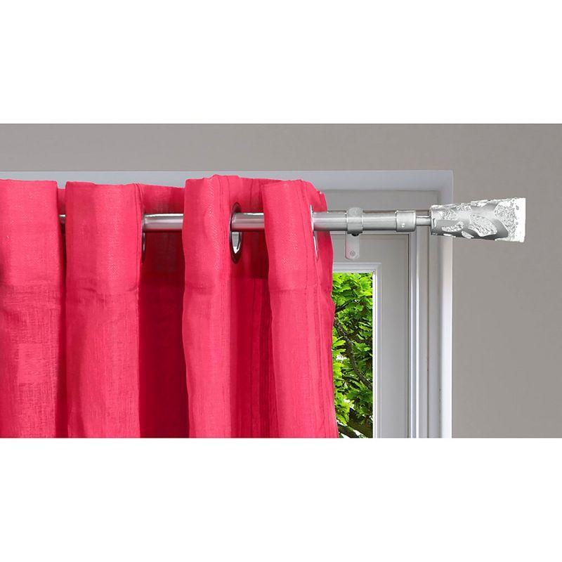 Evideco Luxury Steel Adjustable Single Curtain Rod