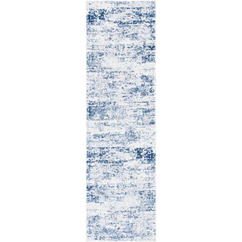 Amelia ALA700 Power Loomed Runner Rug - Ivory/Navy - 2'2"x6' - Safavieh.