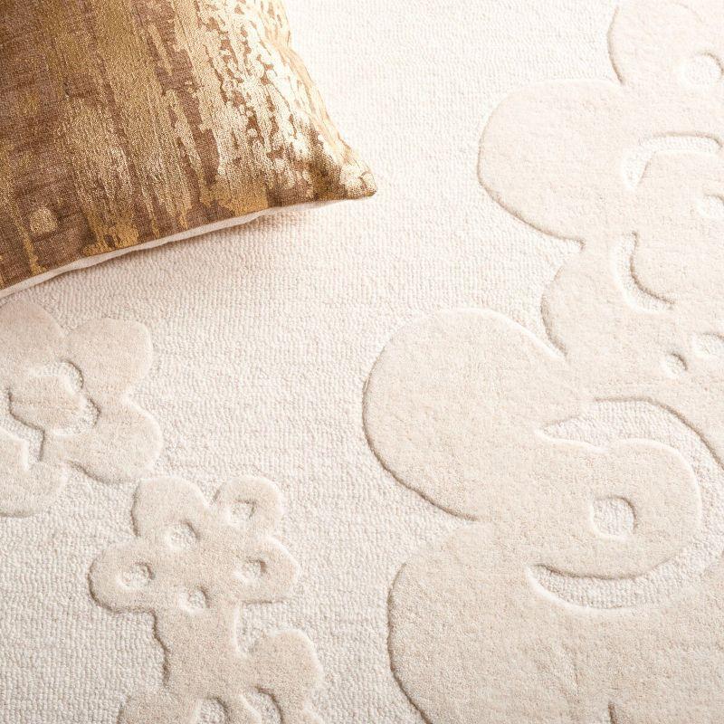 Ebony EBN504 Hand Tufted Accent Rug - Ivory - 3'x5' - Safavieh.
