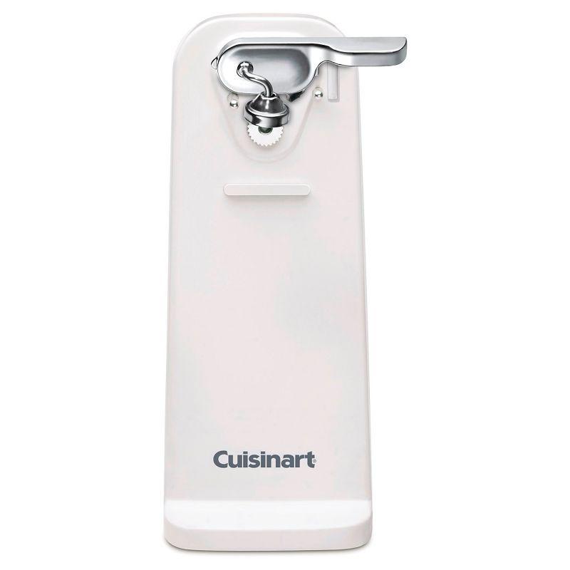 White Electric Can Opener with Power Cut Blade