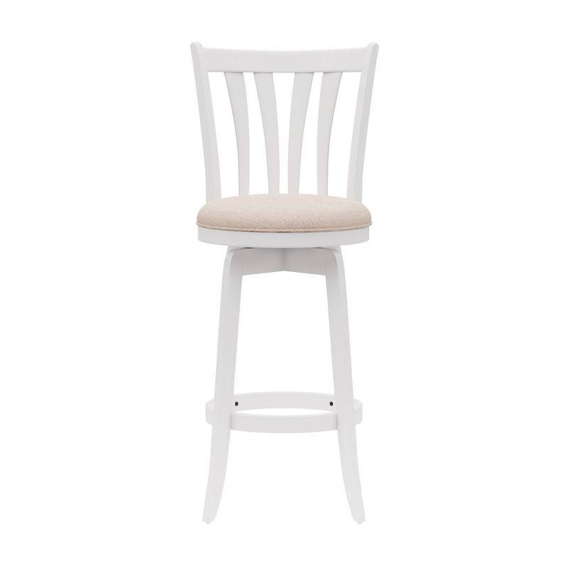 30&#34; Savana Wood Bar Height Swivel Stool White - Hillsdale Furniture