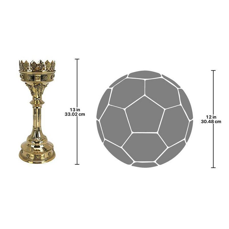 Design Toscano Brass Tabletop Candlestick