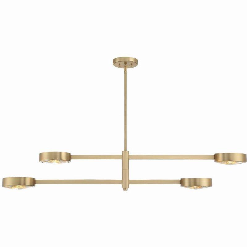 Crystorama Lighting Orson 4 - Light Chandelier in  Modern Gold