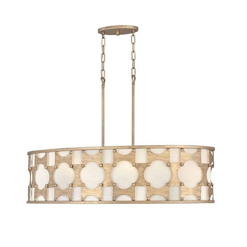 Carter 6-Light Oval Linear Chandelier