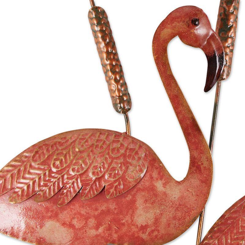 28.5" Iron Flamingo Garden Stake Pink - Zingz & Thingz: Outdoor Metal Decor, No Assembly Required