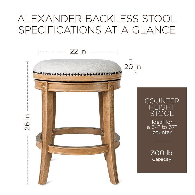 Maven Lane Alexander Backless Swivel Kitchen Stool