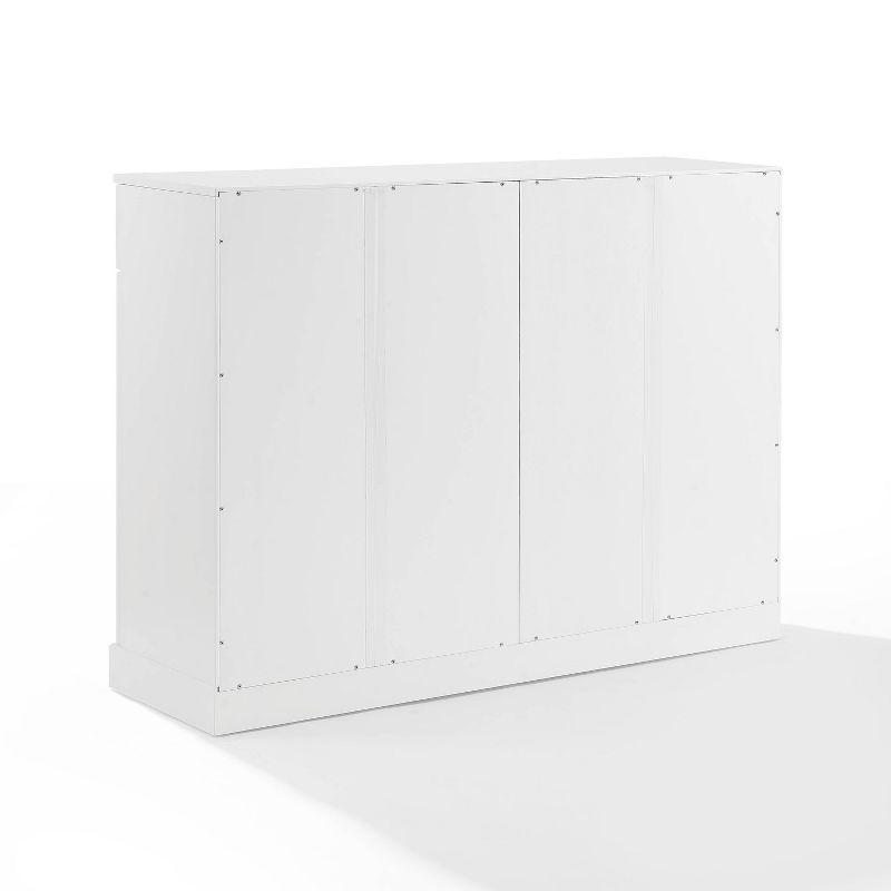 Stanton Sideboard White - Crosley: Adjustable Shelves, 2 Drawers, Traditional Farmhouse Design