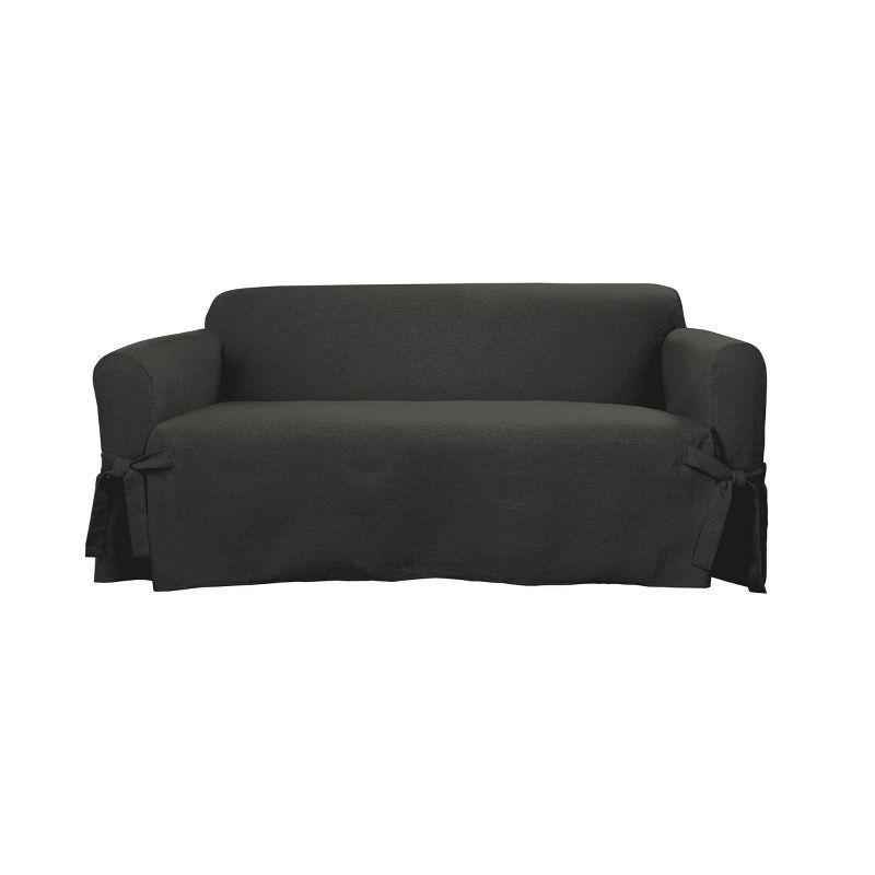 Sure Fit Polyester Box Cushion Loveseat Slipcover