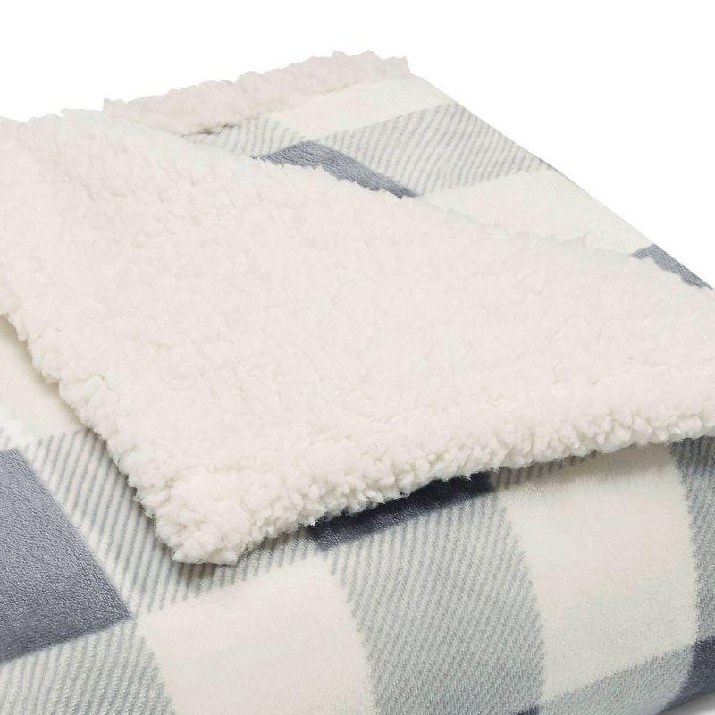 Eddie Bauer Printed Plush Fleece/Sherpa Throw Blankets