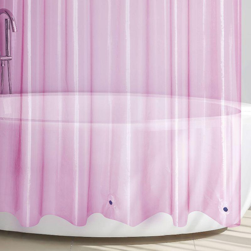 Allure Home Creations Savannah Shower Curtain: PEVA Material, Buttonhole Top, Easy to Clean