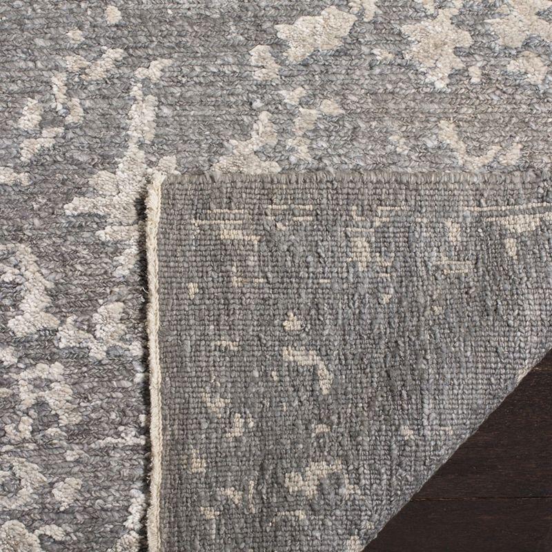 Safavieh Centennial Hand Knotted Viscose/Cotton Floral Rug in Light Gray/Dark Gray