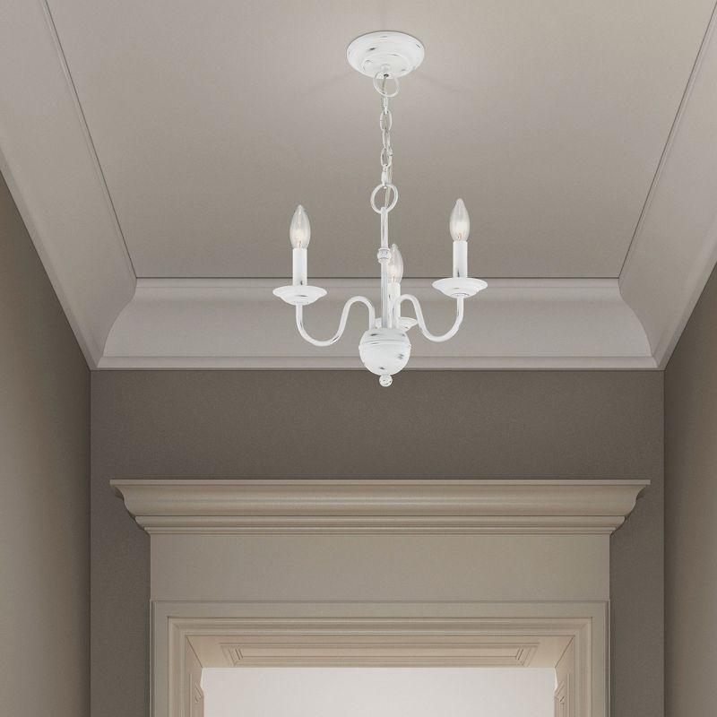 Livex Lighting Windsor 3 - Light Chandelier in  Antique White