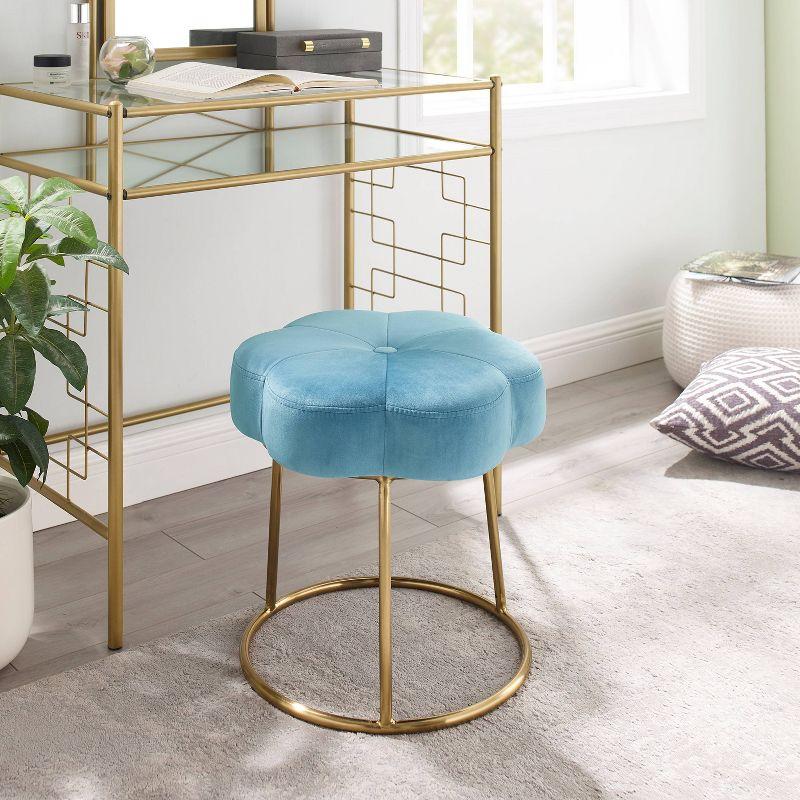 Ciara Flower Vanity Stool