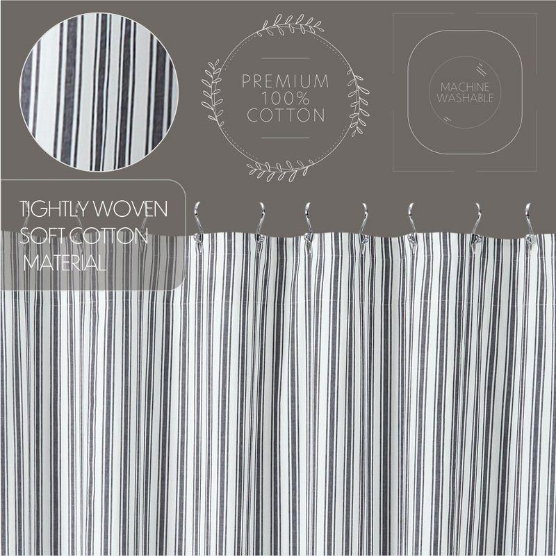 VHC Brands Sawyer Mill Cotton Striped Shower Curtain