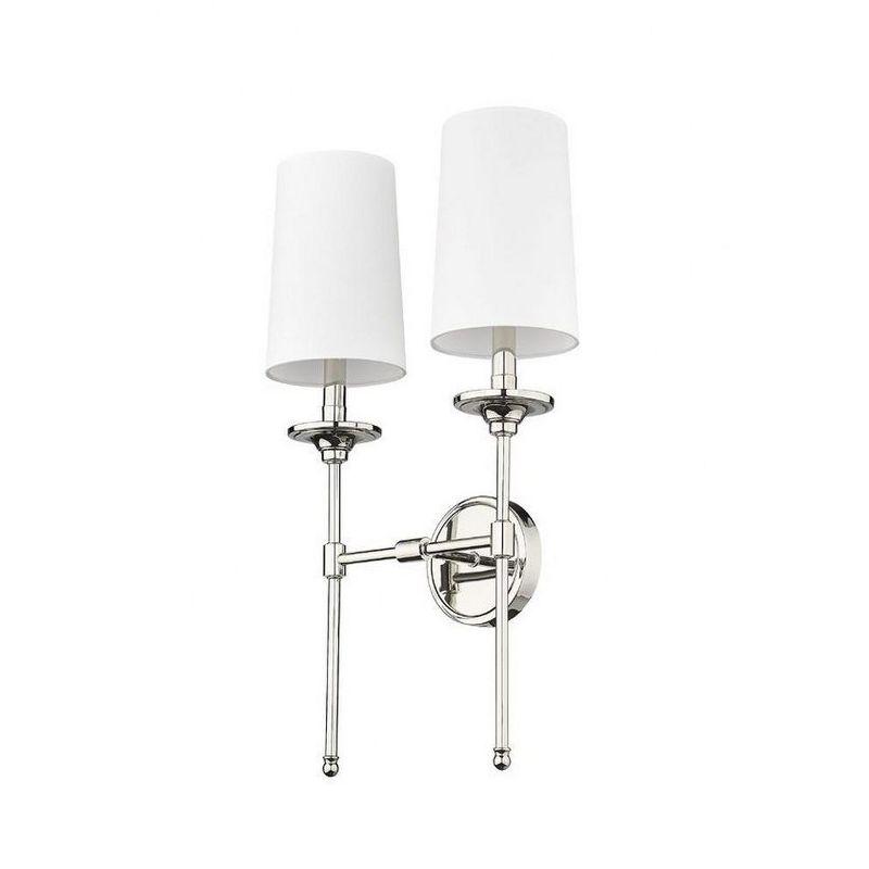 Z-Lite Emily 2 - Light Wall Light in  Polished Nickel