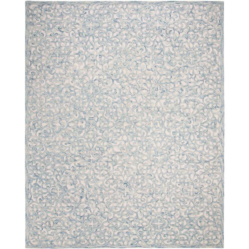 Trace TRC103 Hand Tufted Indoor Area Rug - Blue/Ivory - 10'x14' - Safavieh