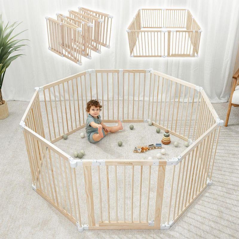 Comfy Cubs Baby Playpen & Baby Gate For Toddler And Babies