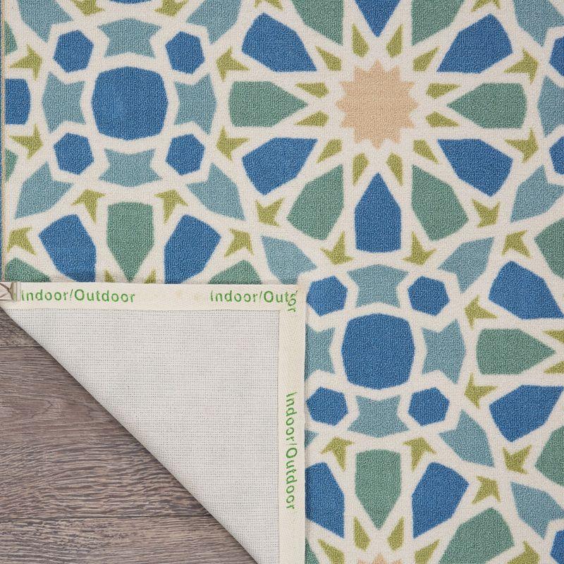 Waverly Sun & Shade "Starry Eyed" Porcelain Indoor/Outdoor Area Rug by Nourison SND29 7'9" x 10'10"