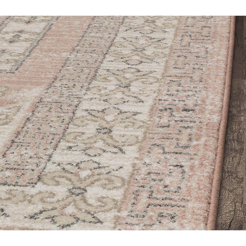 Rugs America Harper Pink Transitional Vintage Area Rug