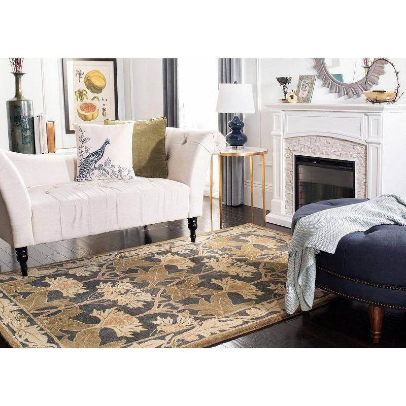 Anatolia AN541 Hand Tufted Indoor Accent Rug - Navy/Sage - 3'x5' - Safavieh