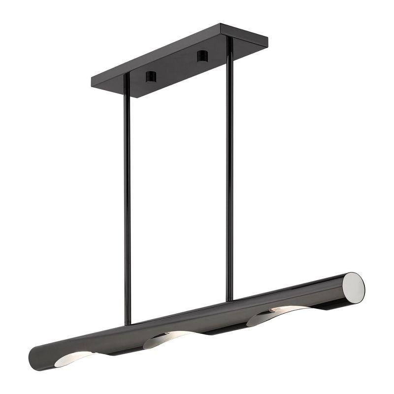 Livex Lighting Acra 3 - Light Chandelier in  Black Chrome