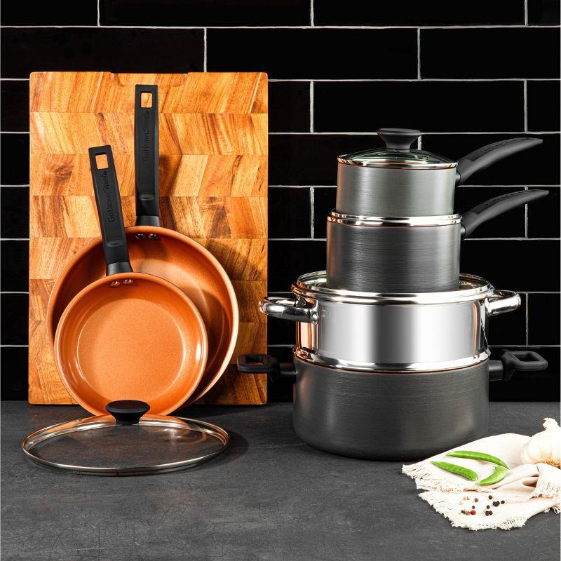 Gotham Steel Gotham Steel Pro Premier Hard Anodized 10 Piece Nonstick Cookware Set
