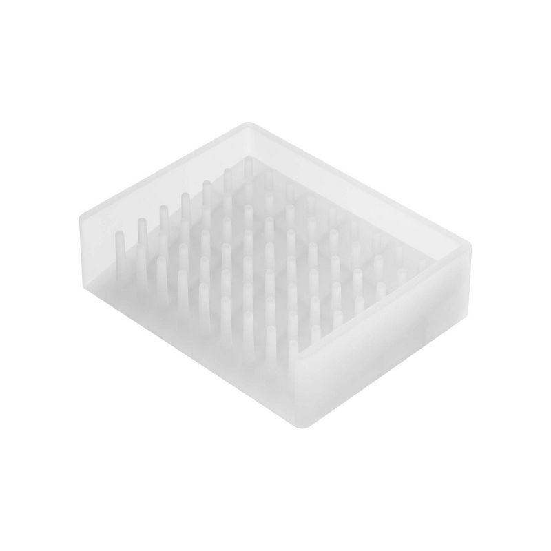 Yamazaki Home Yamazaki Home Self Draining Soap Tray - Floating Holder Dish For Sink, Silicone, No Assembly Req.