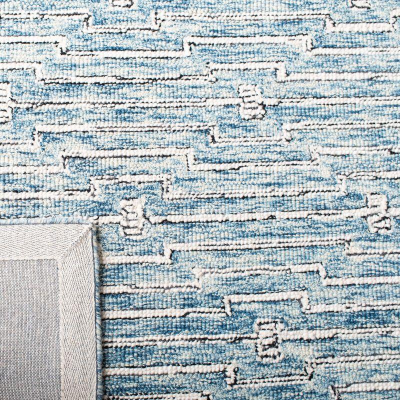 Micro-Loop MLP178 Hand Tufted Area Rug - Light Blue/Ivory - 5'x5' - Safavieh.