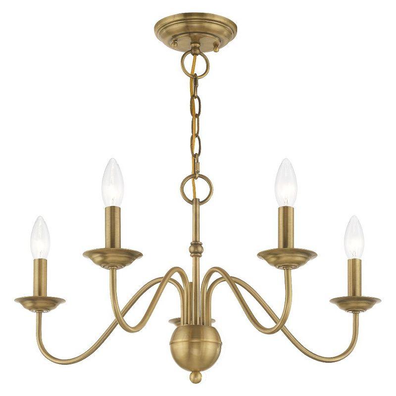 Livex Lighting Windsor 5 - Light Chandelier in  Antique Brass